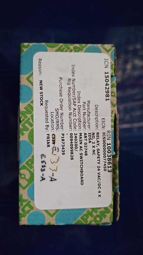 RELAY, SAFETY 24 VAC/DC 4 X NO, 2 X NC