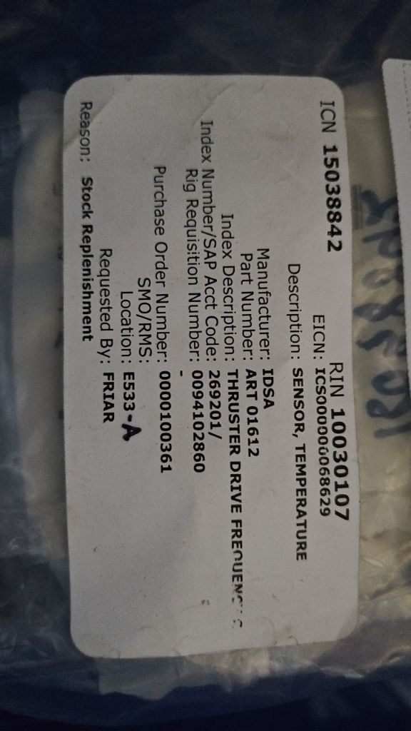 SENSOR, TEMPERATURE