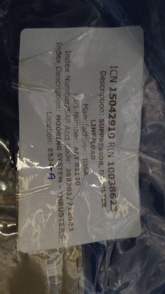 SUPPRESSOR, DC FILTER LINE/LOAD