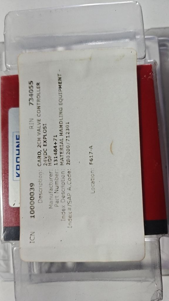 CARD, 2CH VALVE CONTROLLER 24VDC EXPLOSI