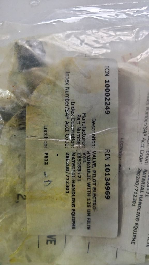 VALVE, PILOT ELECTRO-HYDRAULIC WITH 125 UM FILTER SCREEN FOR MAIN CONTROL VALVE