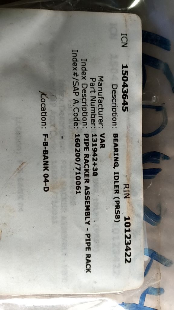 BEARING, IDLER (PRS8)