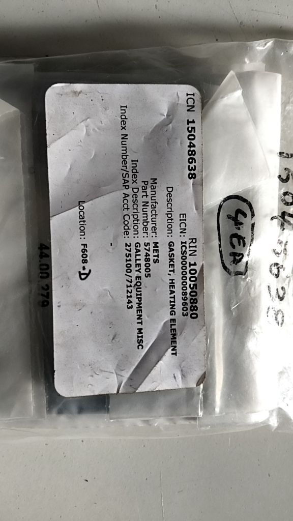 GASKET, HEATING ELEMENT