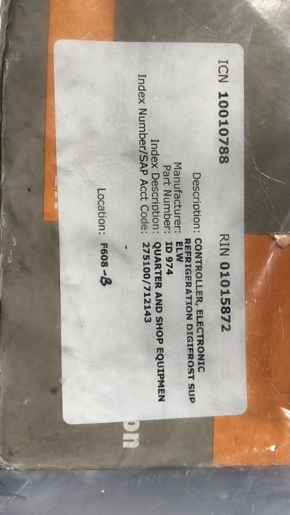CONTROLLER, ELECTRONIC REFRIGERATION DIGIFROST SUPPLY VOLTAGE 12V