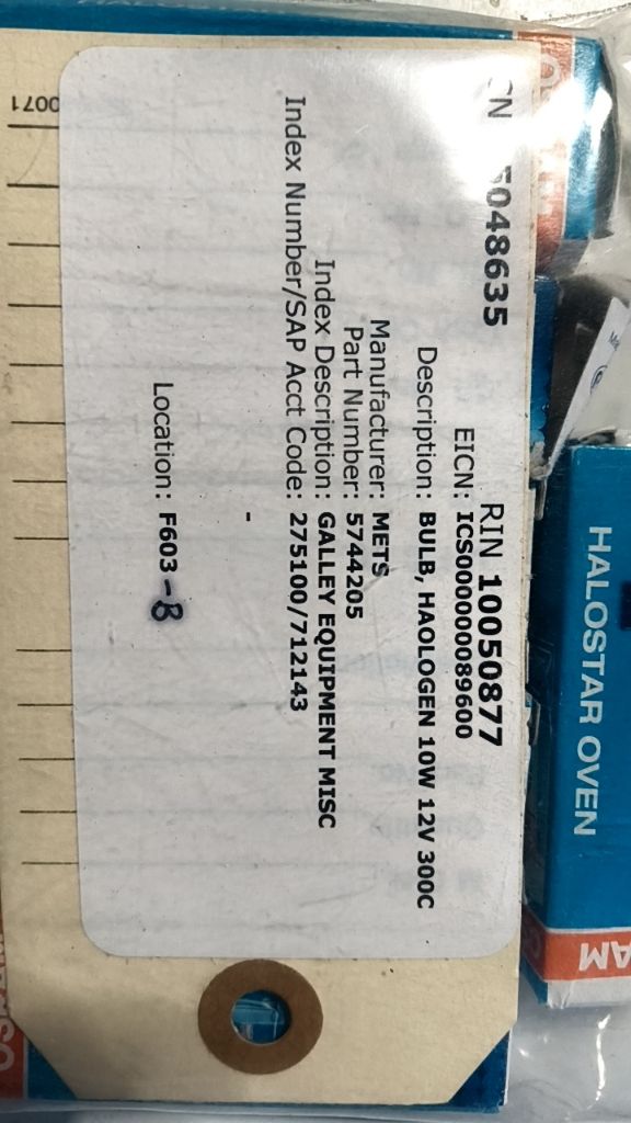 BULB, HAOLOGEN 10W 12V 300C