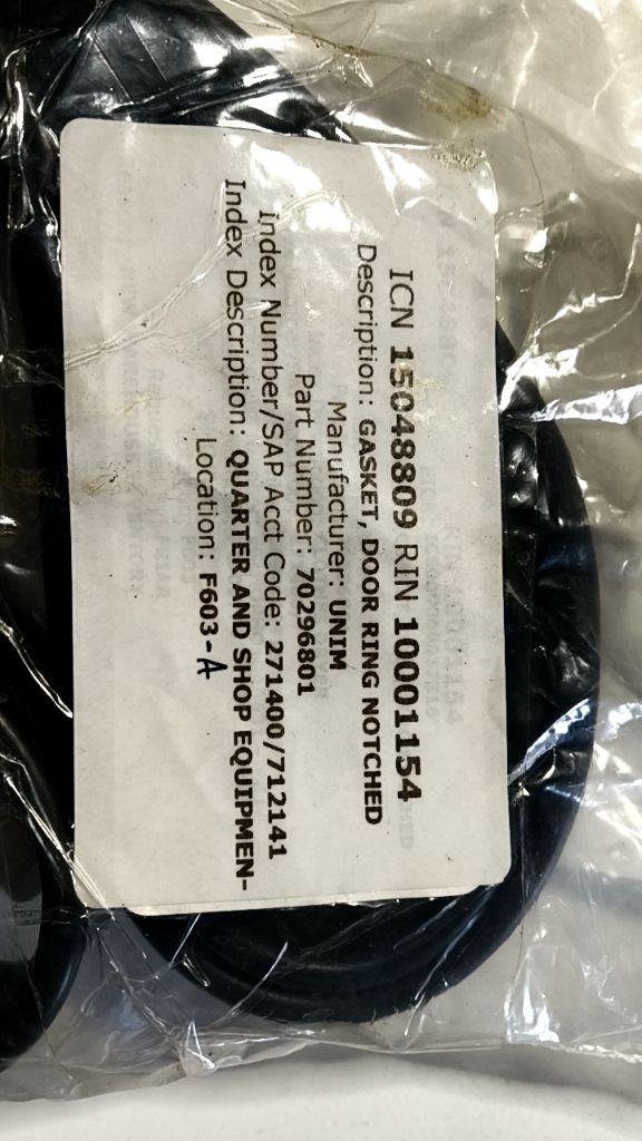 GASKET, DOOR RING NOTCHED