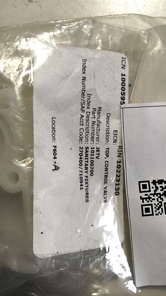 TOP, CONTROL VALVE