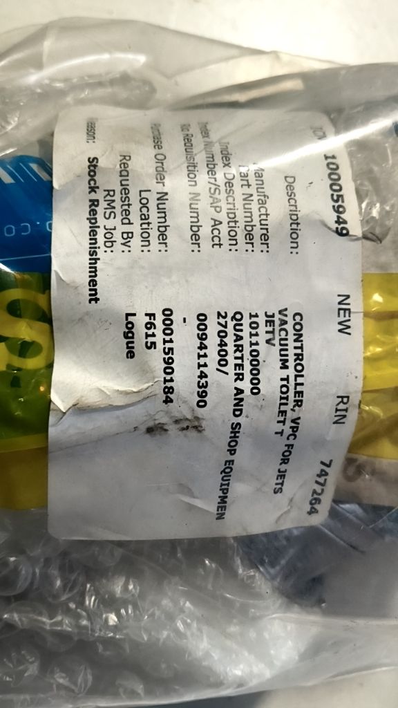 CONTROLLER, VPC FOR JETS VACUUM TOILET T