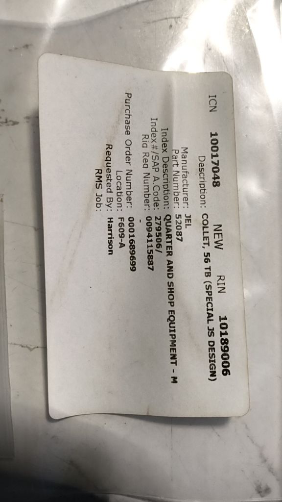COLLET, 56 TB (SPECIAL JS DESIGN)