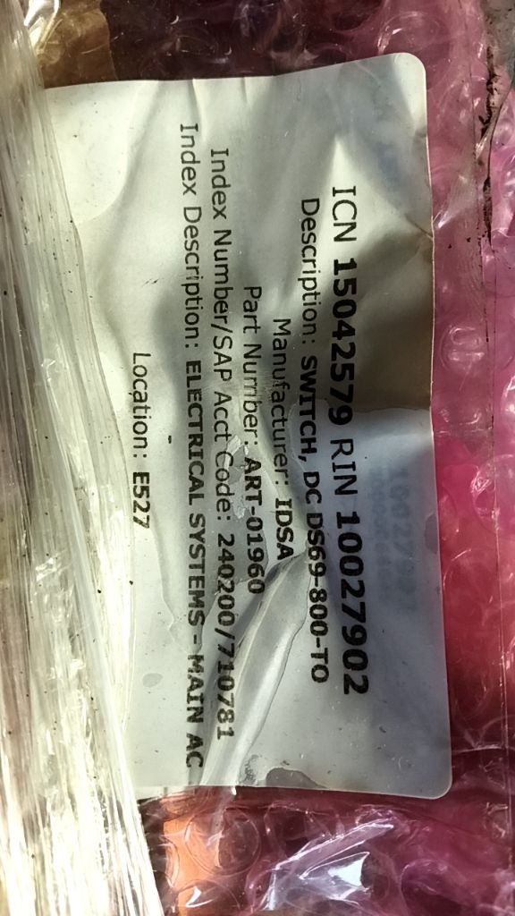 SWITCH, DC DS69-800-TO