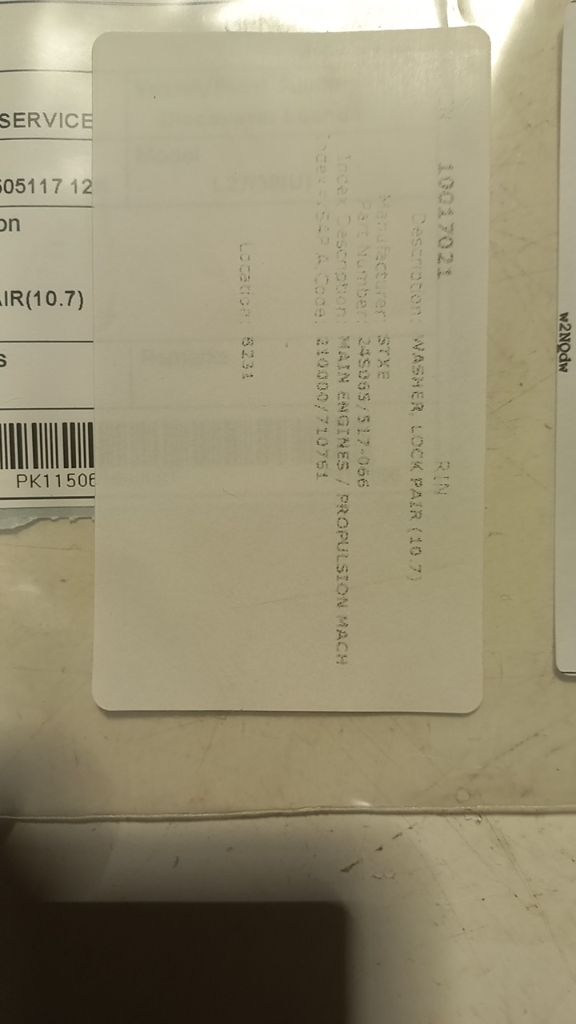 WASHER, LOCK PAIR (6.5)