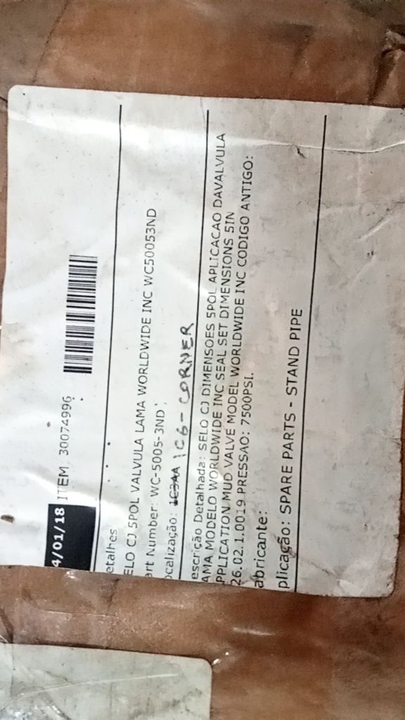 Mud Valve Seal Set