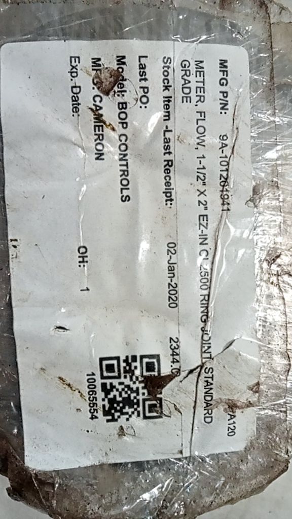 METER, FLOW, 1-1/2" X 2" EZ-IN C 2500 RING JOINT STANDARD A120