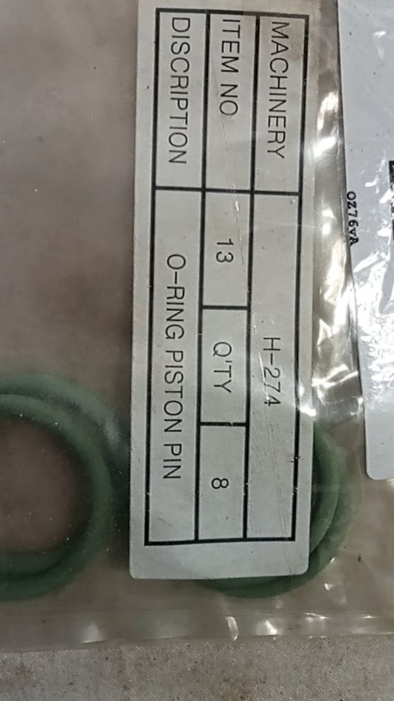 O-RING PISTON PIN