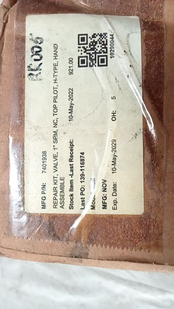 REPAIR KIT, VALVE