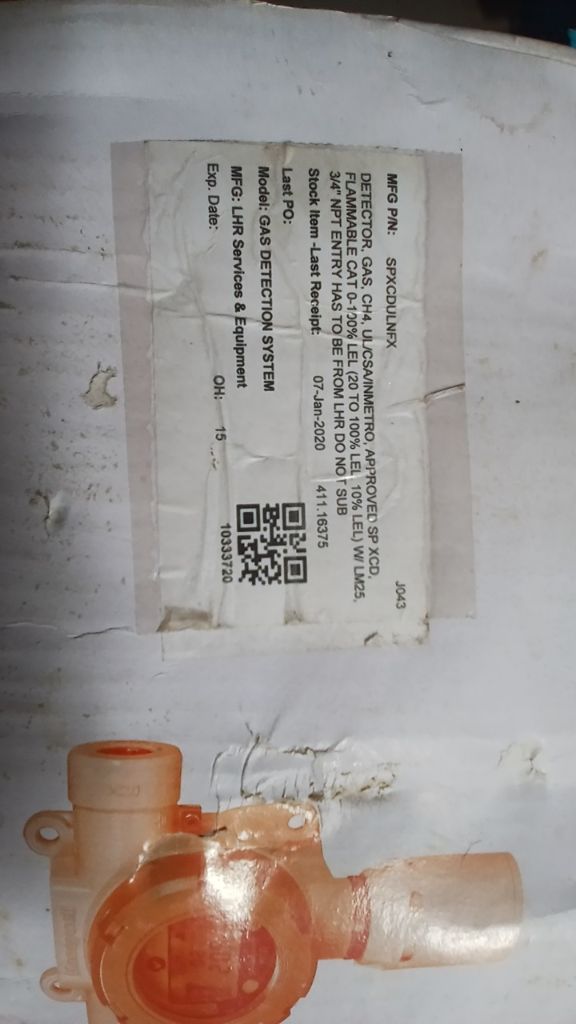 DETECTOR, GAS, CH4, UL/CSA/INMETRO APPROVED SP XCD, FLAMMABLE CAT 0-100% LEL (20