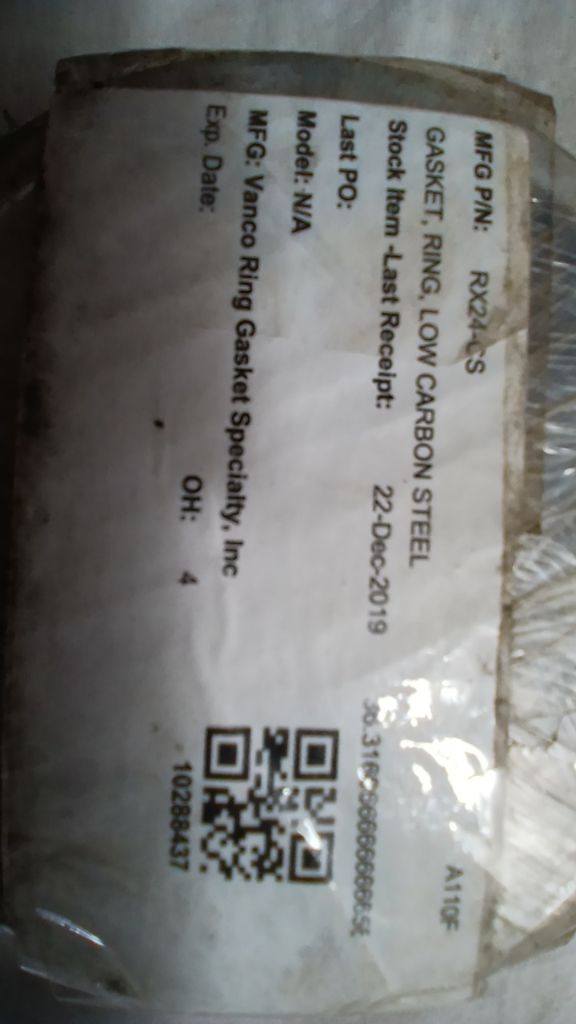 GASKET, RING, LOW CARBON STEEL