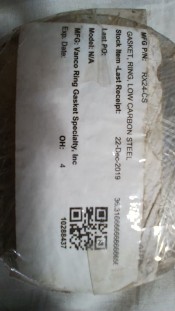 GASKET, RING, LOW CARBON STEEL