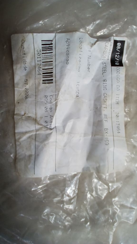 CARBON STEEL RING GASKET. REF BX-169