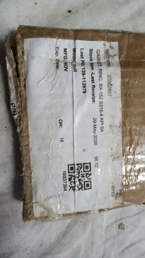 GASKET, RING, BX-152 S316-4 API 6A