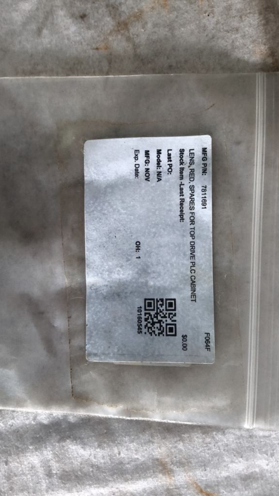 LENS, RED, SPARES FOR TOP DRIVE PLC CABINET