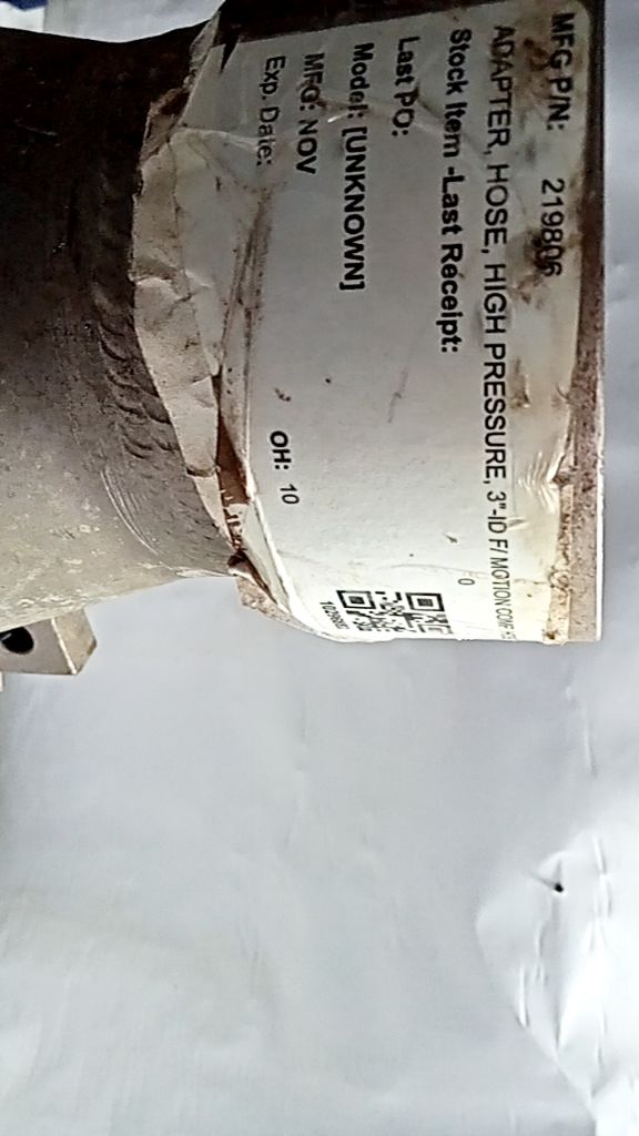ADAPTER, HOSE, HIGH PRESSURE, 3"-TD F7NOXN 200P