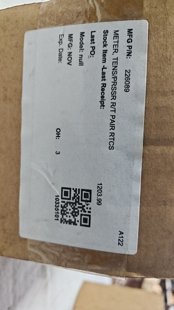 METER, TENS/PRSSR R/T PAIR RTCS