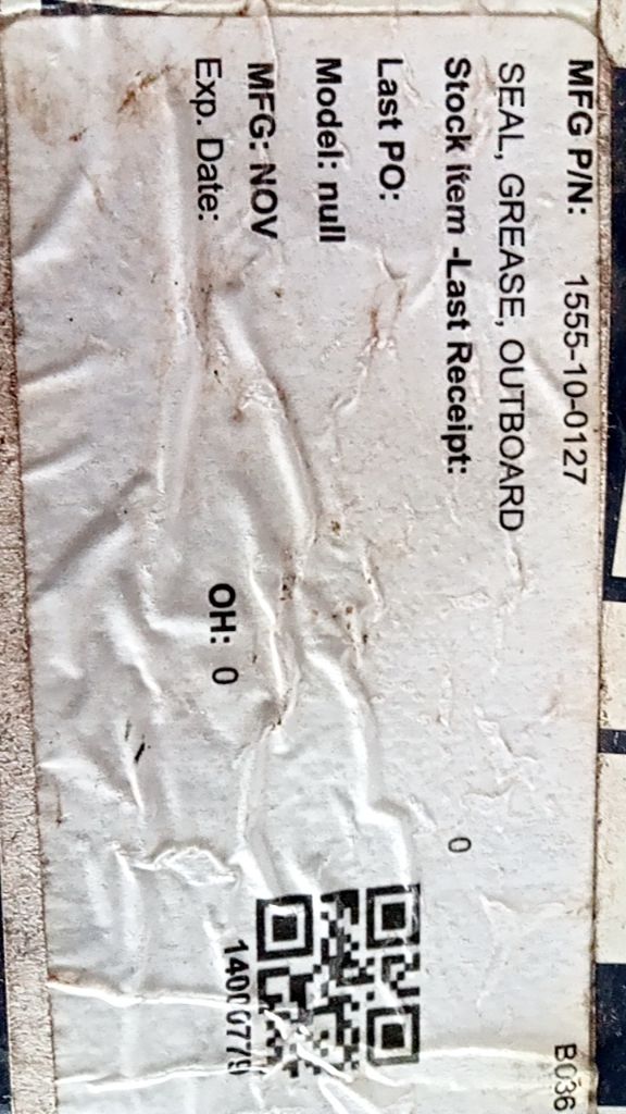 SEAL, GREASE, OUTBOARD