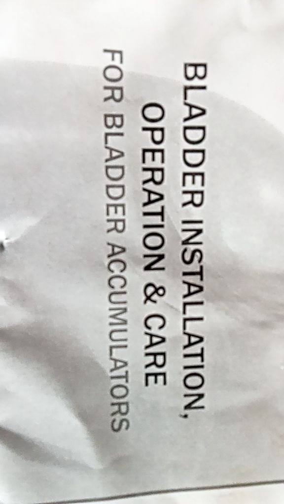 BLADDER ACCUMULATORS