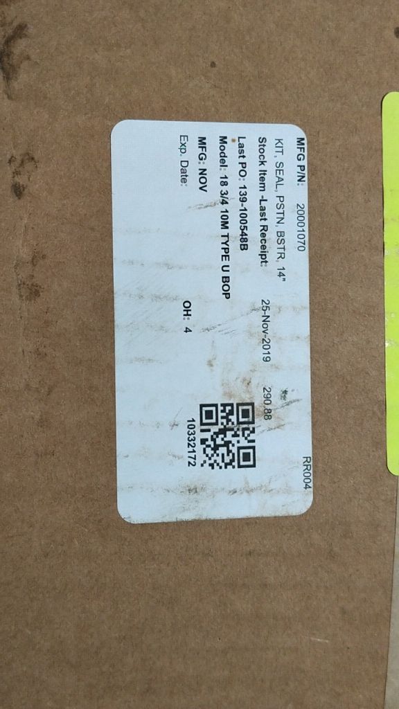KIT, SEAL, PSTN, BSTR, 14"