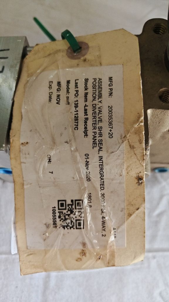 ASSEMBLY VALVE, SHR SEAL, INTERGRATED, 3000 PSI, 4-WAY, 2 POSITION, DIVERTER PAN