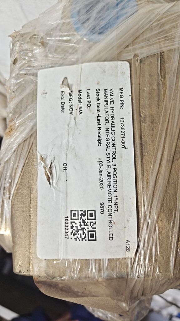 VALVE, HYDRAULIC CONTROL