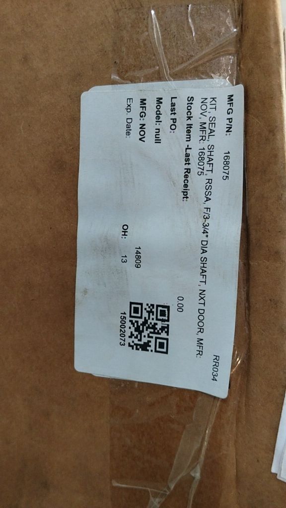 KIT, SEAL, SHAFT, RSSA, F/3-3/4" DIA SHAFT, NXT DOOR, MFR.