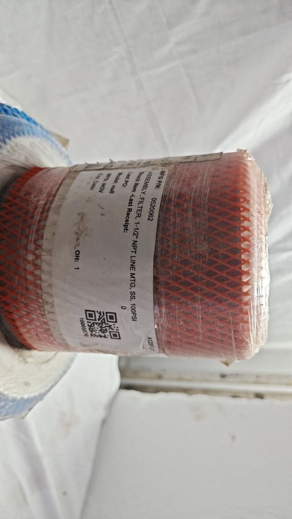 FLTR BDY ASSY, 1-1/2" NPT LINE MTG, SS, 100PSI