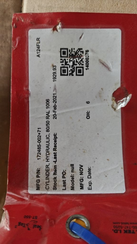 CYLINDER, HYDRAULIC