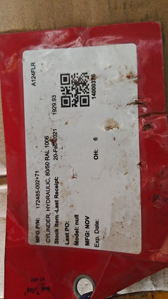 CYLINDER, HYDRAULIC