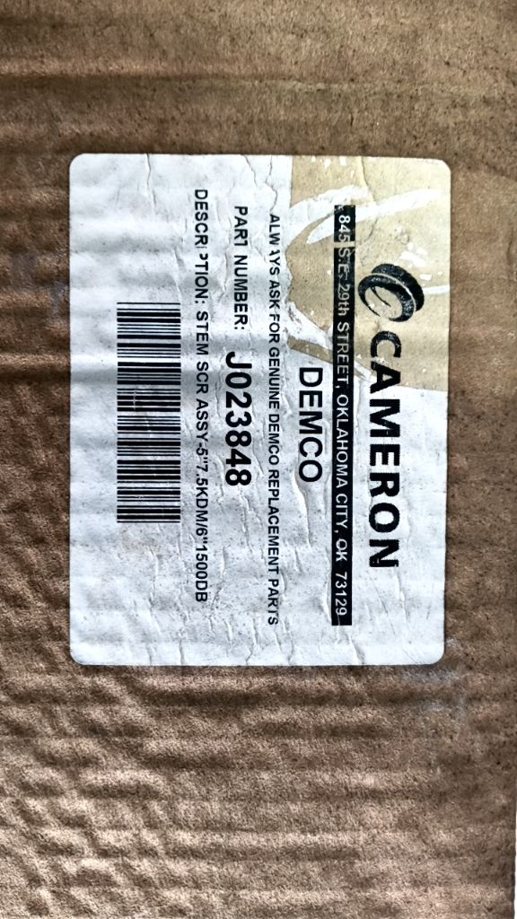 STEM SCR ASSY-5"-7.5KDM/6"-1500DB