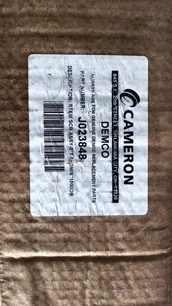 STEM SCR ASSY-5"7.5"DM/6"1500DB