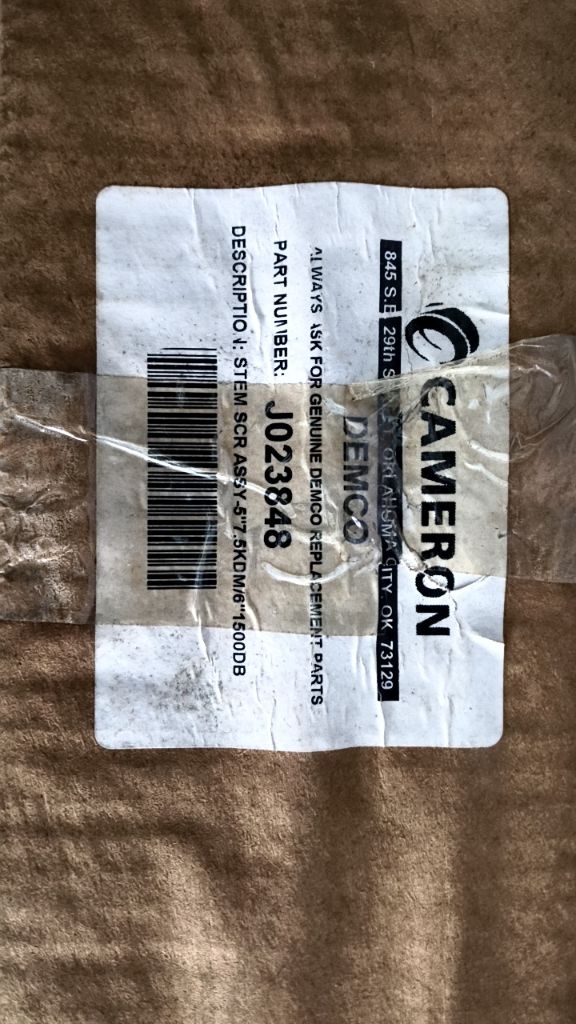 STEM SCR ASSY-5"7.5KDM/6"1500DB