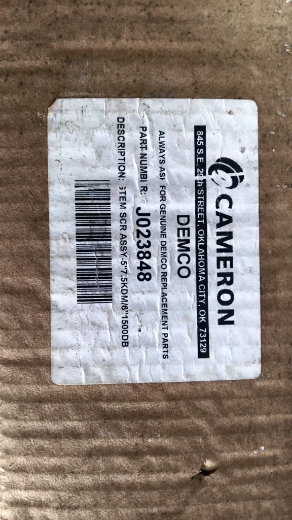 STEM SCR ASSY-5"7.5KDM/6"1500DB