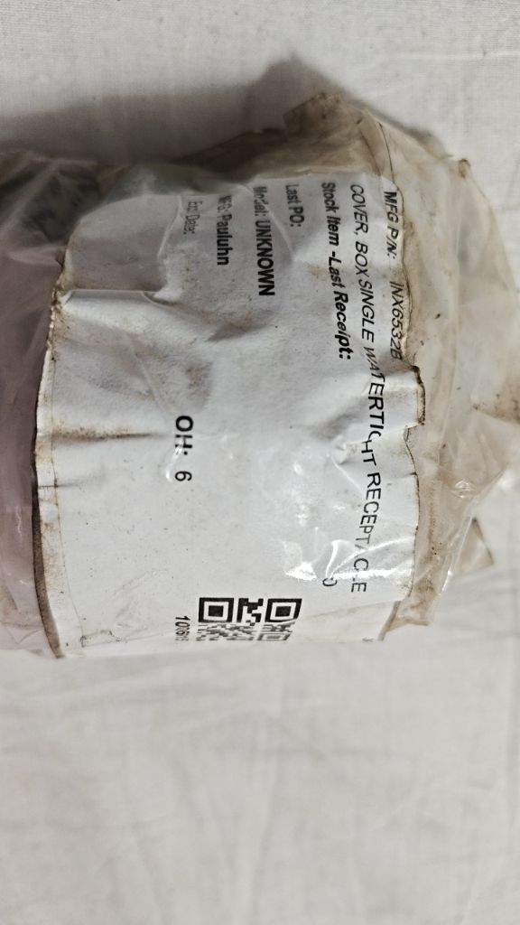 COVER, BOX SINGLE WATERTIGHT RECEPTACLE
