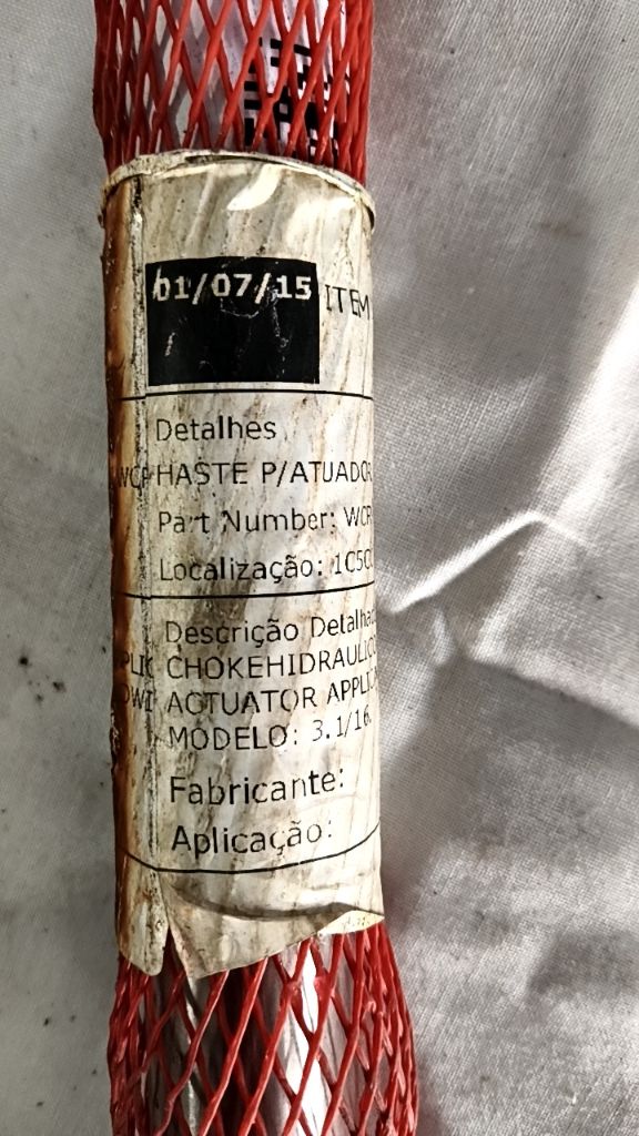 HASTE P/ATUADOR CHOKEHIDRAULIC WT ACTUATOR APPLI
