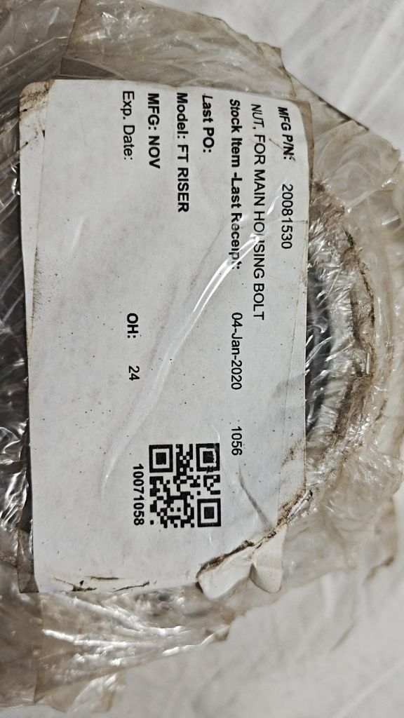 NUT, FOR MAIN HOUSING BOLT