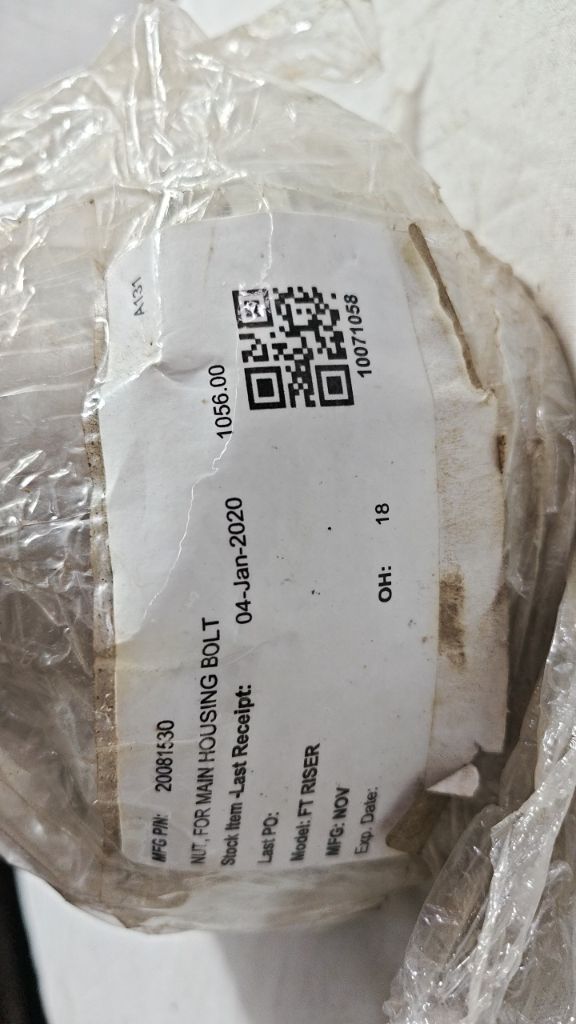 NUT, FOR MAIN HOUSING BOLT