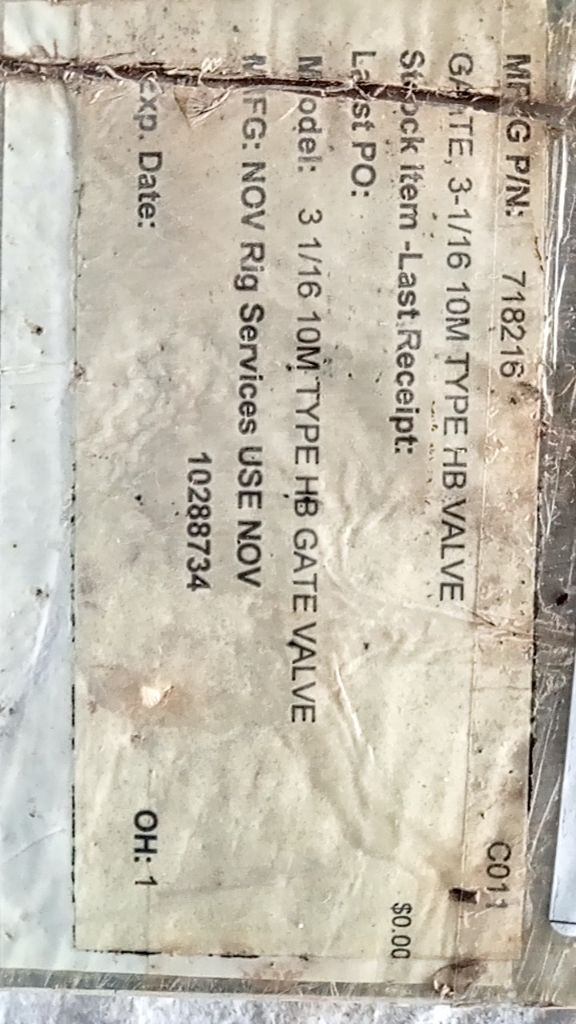 GATE VALVE