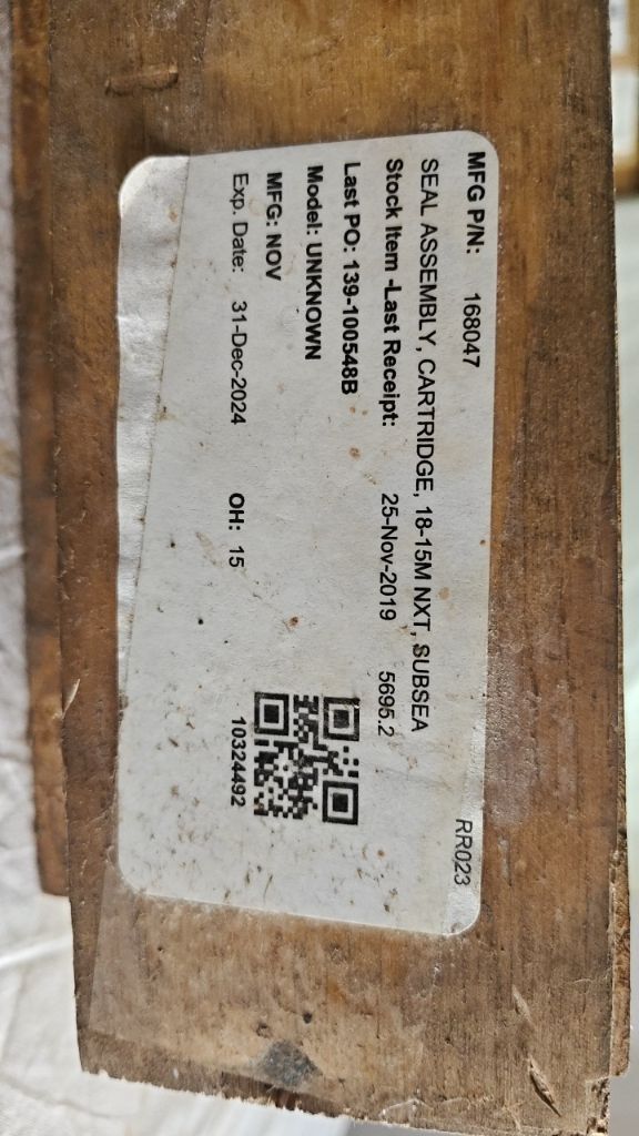 SEAL ASSEMBLY, CARTRIDGE