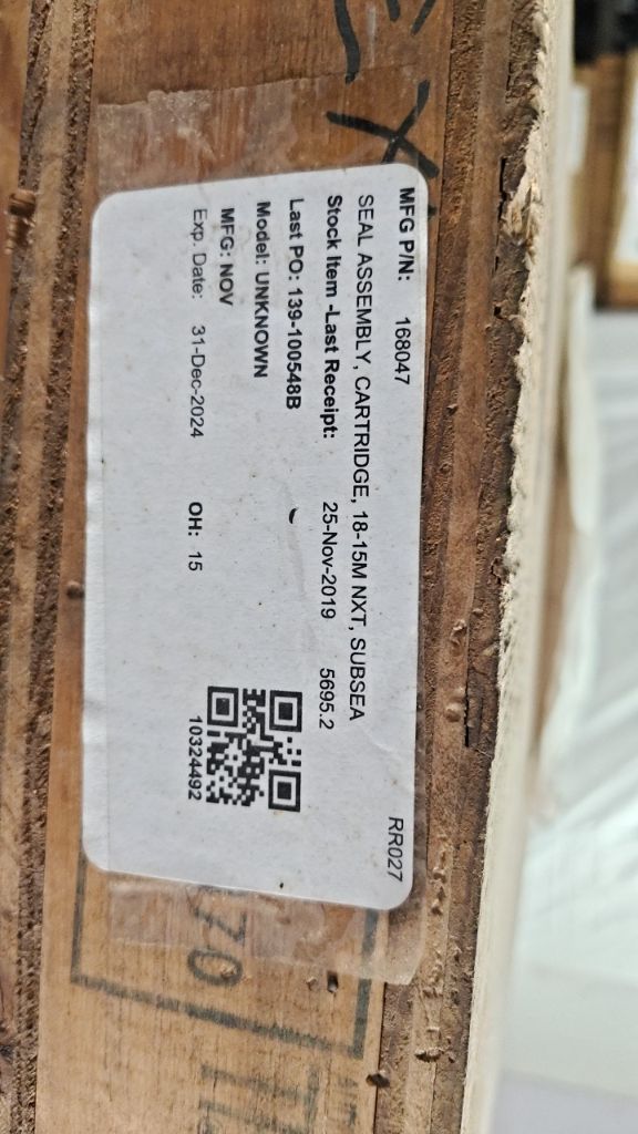 SEAL ASSEMBLY, CARTRIDGE
