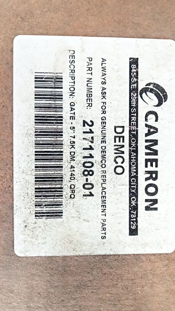 GATE - 5" 7.5K DM. 4140, QPQ