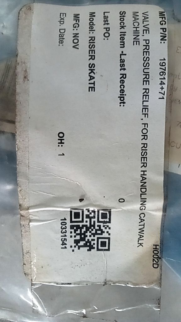 VALVE, PRESSURE RELIEF