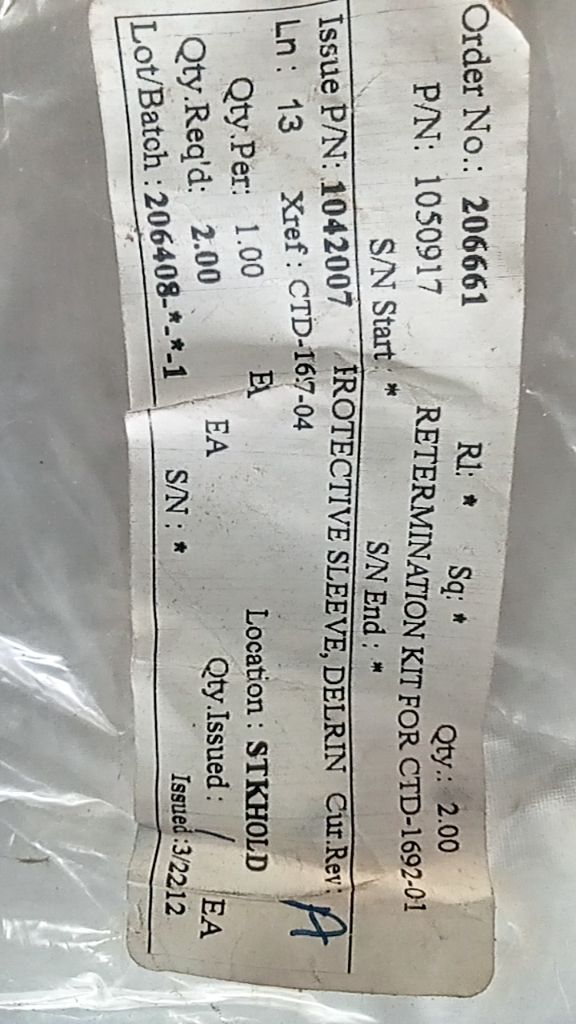 RETERMINATION KIT FOR CTD-1692-01